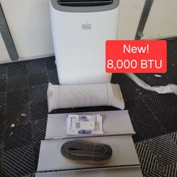 New! Black & Decker 8,000 BTU Portable Air Conditioner AC 