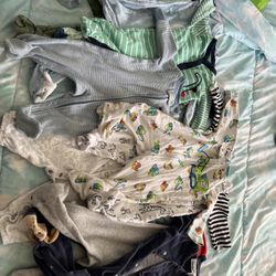 14 Peice 0-9 Baby Boy Pajamas (everything)