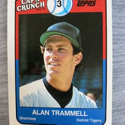 Alan Trammel Two Card Lot