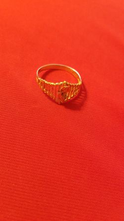 10k Gold large ring