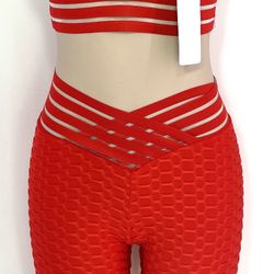 Bubble Leggings Set Of Top And Bermuda- S/M And L/XL