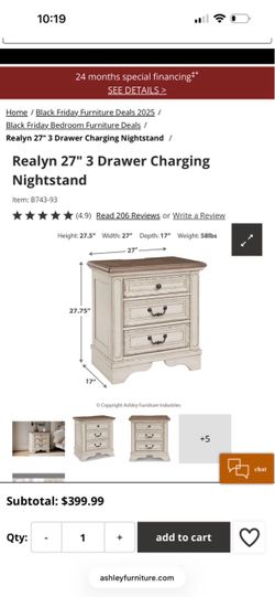 Ashley Furniture Realyn night stands