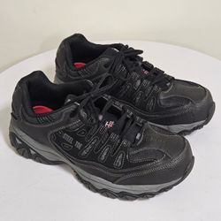Size 11 Skechers Steel Toe Work Shoes Black Charcoal New