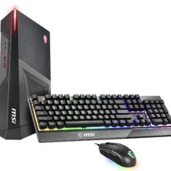MSI Trident 3 Gaming Desktop, MSI 27” 165hz Curved Monitor, MSI Keyboard & Mouse