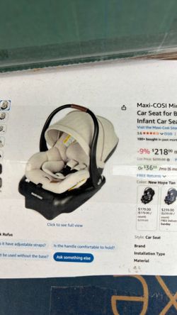 New Maxi Cosi Car Seat