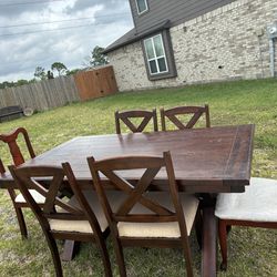 Dining table with chairs