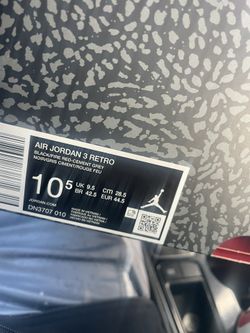 Black Cement 3 Jordan