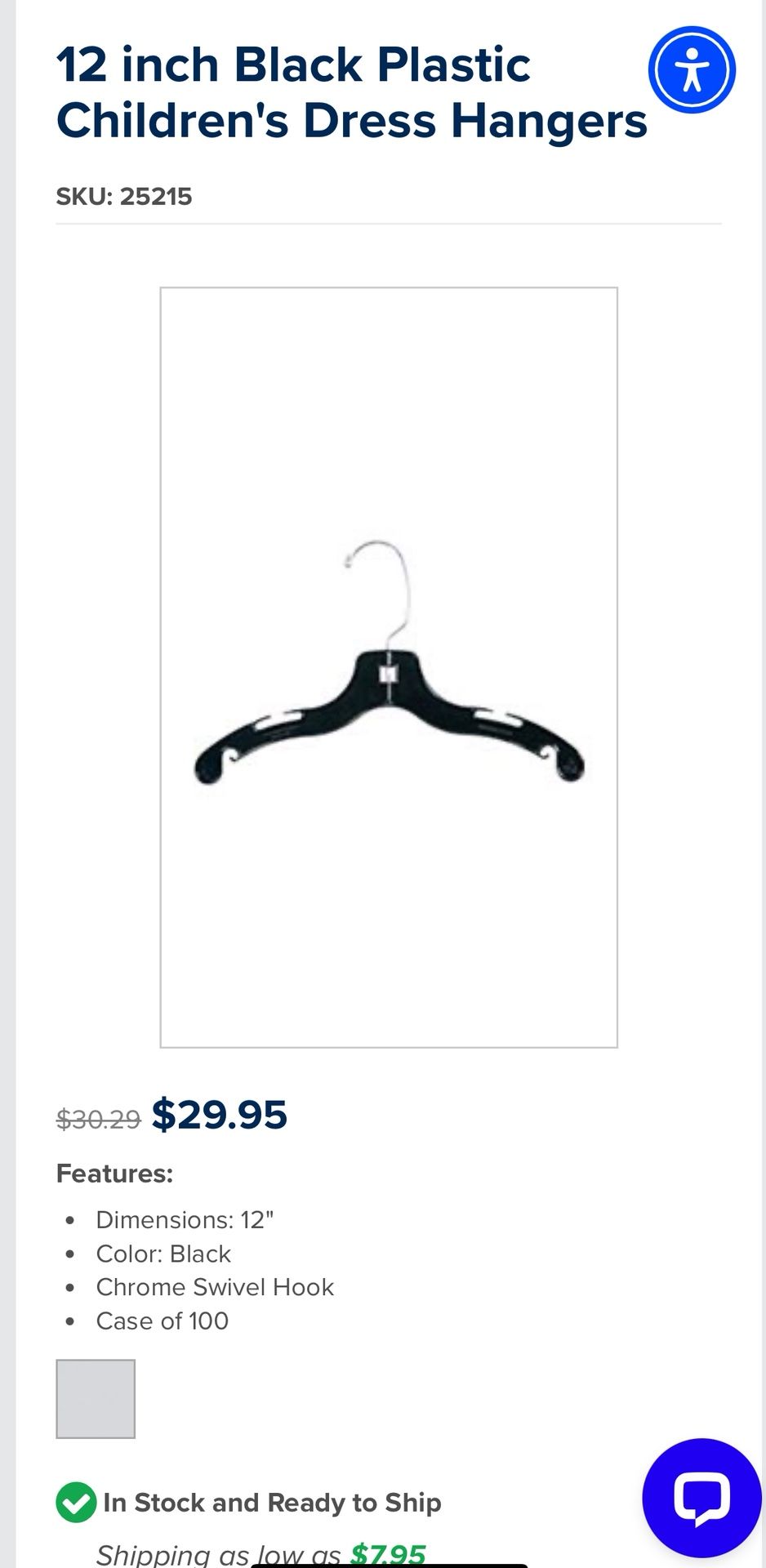 Box Of Children’s Dress Hangers