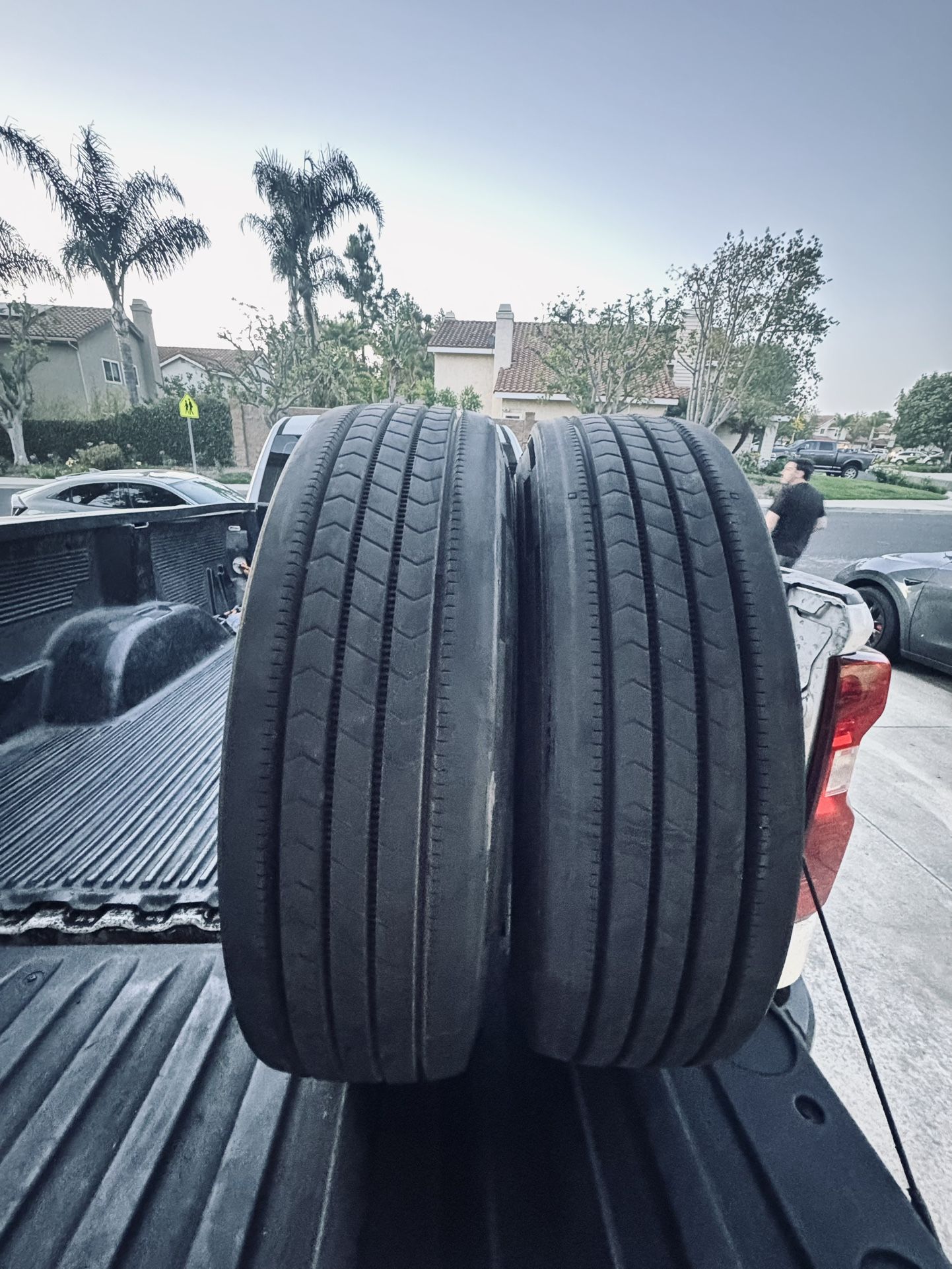 215/75/17.5 Cooper Work Series 90%+ Tread (2)