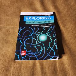 Exploring Social Psychology Ninth Edition 