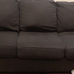 Dark Grey Couches Love Seat And Big Couch 