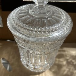 Crystal Glass Bar With Lid