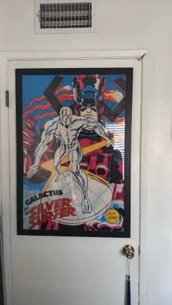 MARVEL (SILVER SURFER) POSTER IN FRAME
