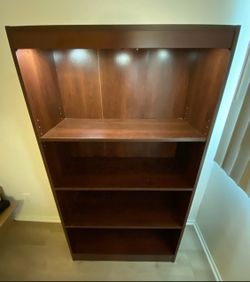 BOOKSHELF DISPLAY CABINET WITH 5 LED LIGHTS!!!