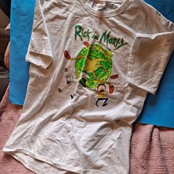 Brand new Rick and Morty Monster Graphic Tee shirt Size Large-$6.00