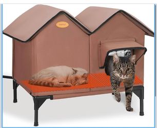 Heated cat house