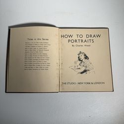 How to Draw a Portrait 1944 Antique Book for Artists Painters Illustrators