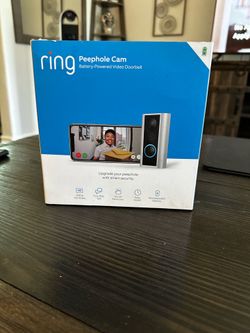Ring Peephole Cam w/extra battery