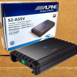 Alpine S Series Power Amp 5-Channel Speaker System Amplifier 1080 Watts S2-A55V 🚨 Payment Options Available 🚨 No Credit Needed 🚨 