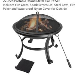 Fire pit (21.5” Outdoor Fire Pit)