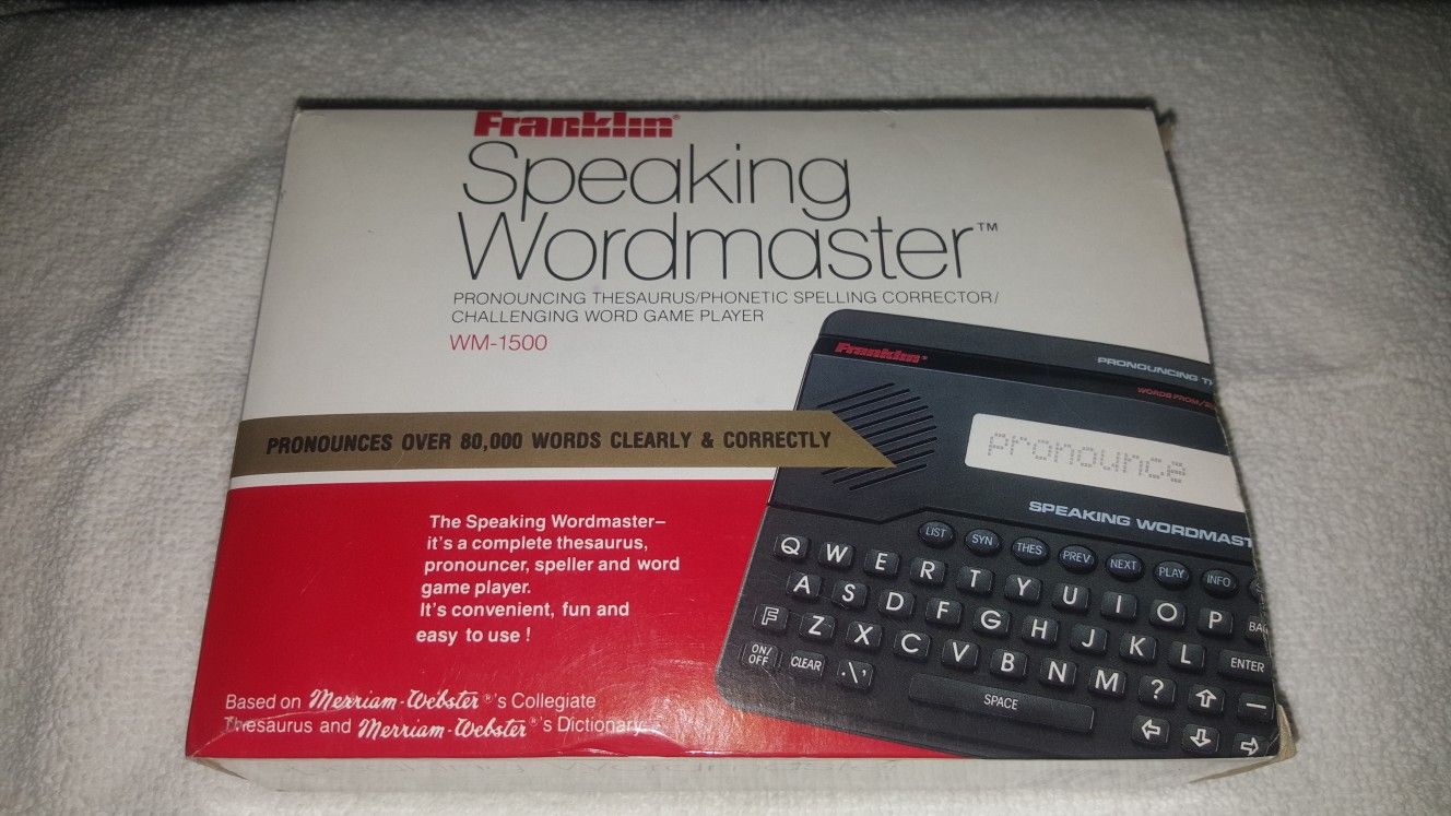 Frankling speaking wordmaster