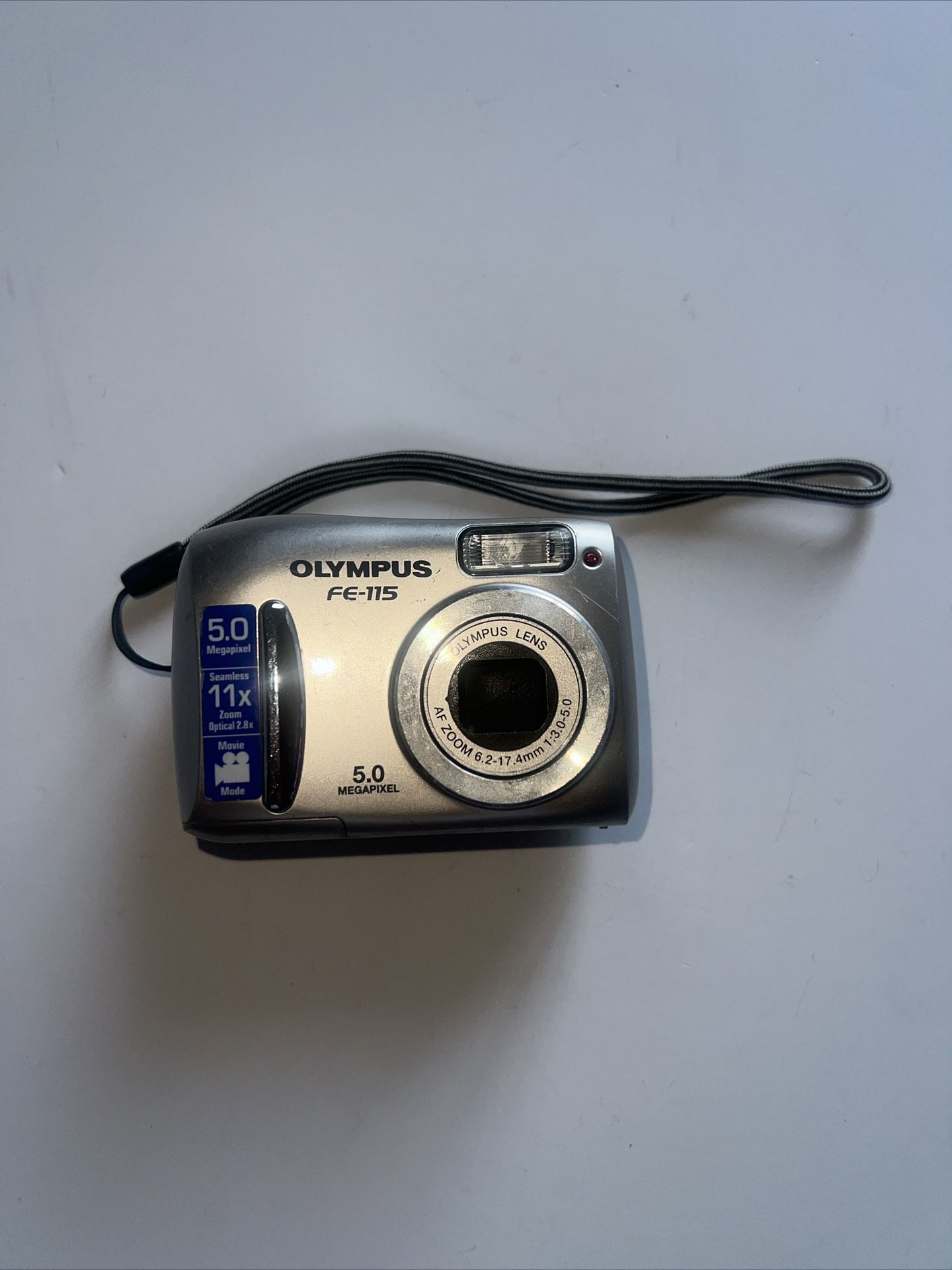 Olympus FE-115 5.0MP Digital Camera Parts Only  Not Working (Read description)   