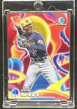 2025 BOWMAN CHROME JESUS MADE /5 RED REFRACTOR