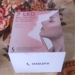 Led Face Mask Therapy 7 Light Rejuvenation Acne Therapy Face Neck