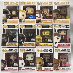 Star Wars Funko Pops Lot