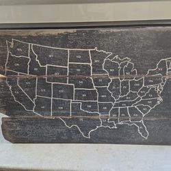 United States Wood Art Frame