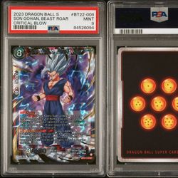 Dragon Ball Super Son Gohan Beast Roar BT22-009 SR Foil Critical Blow PSA 9