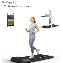 SupeRun 2024 Newest Smart Walking Pad Treadmill, Under Desk Treadmill for Home Office, Quiet Portable Walking Treadmill with 2.5 HP, 300 lbs Capacity
