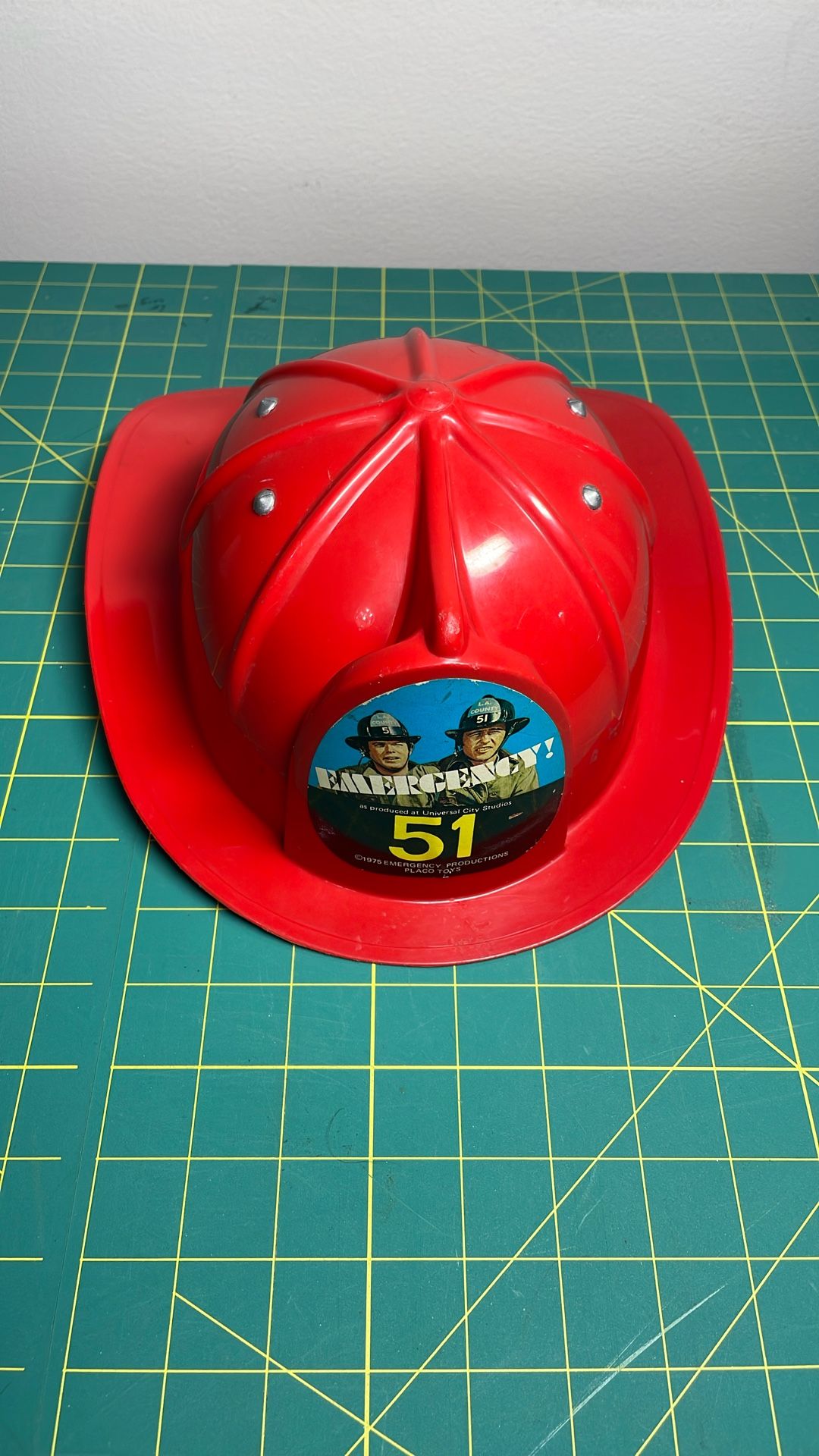 Emergency 51 Vintage Fire Helmet