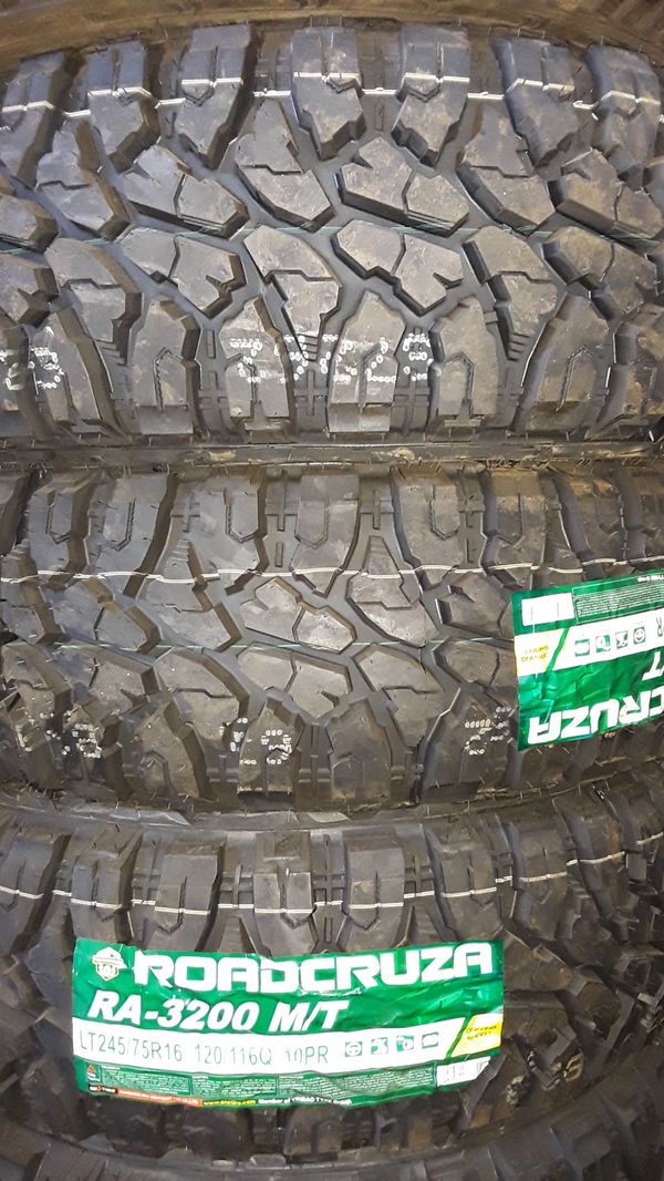 New set of 245 75 16 roadcruza mt tires for Sale in Phoenix, AZ OfferUp
