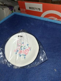 A set of 3 miniature China tea plates