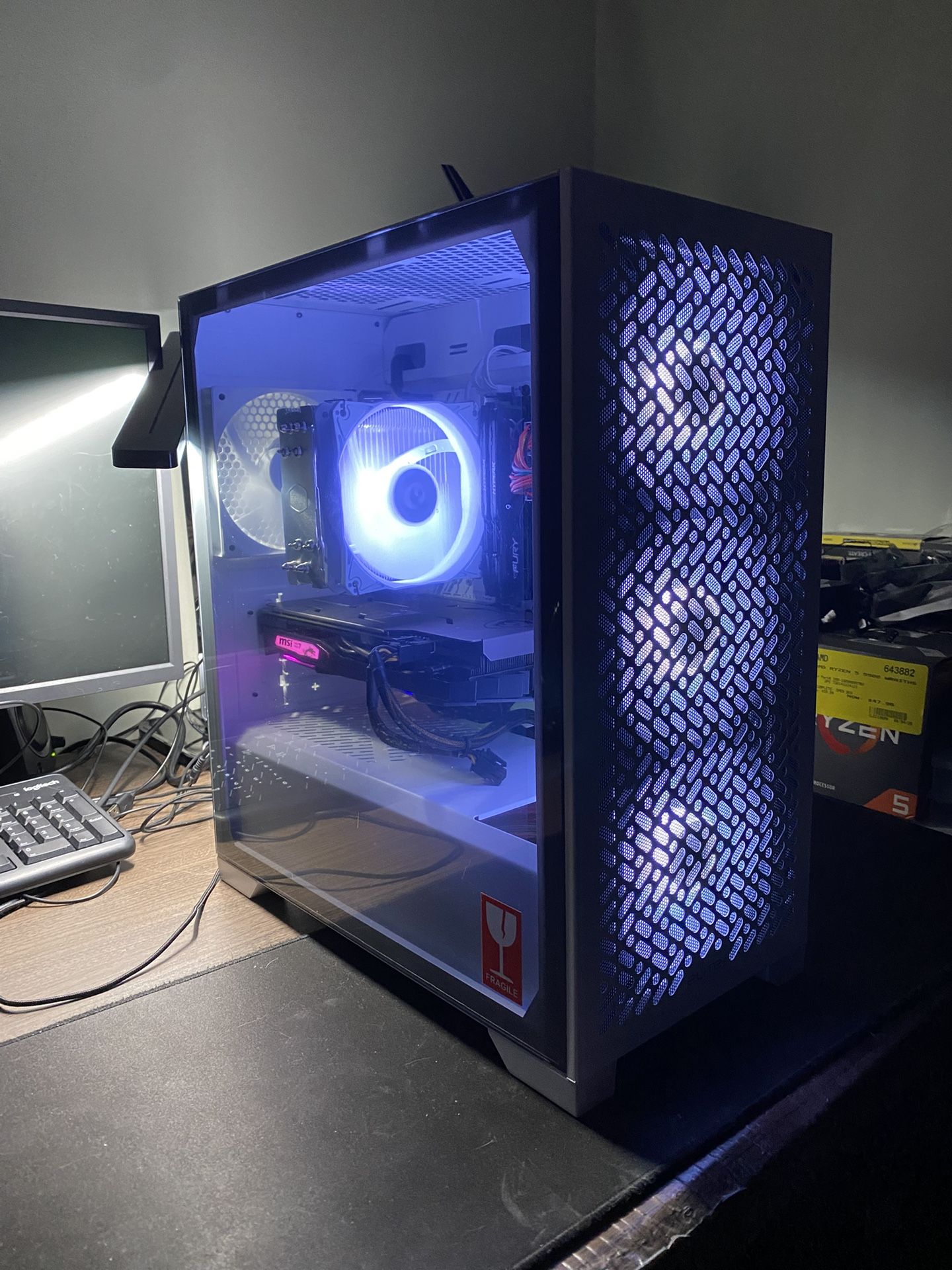 Custom Built Gaming PC, Ryzen 5 1600X, GTX 1660 TI 6GB, 16GB DDR4, 128GB SSD + 1TB HDD
