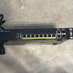 Zyxel GS1920-8HPv2 8-Port Gigabit PoE+ Smart Managed Switch 130W Fanless 2 SFP