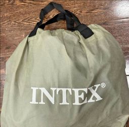 Intex Queen Size Air Mattress With Built-in Electric Pump