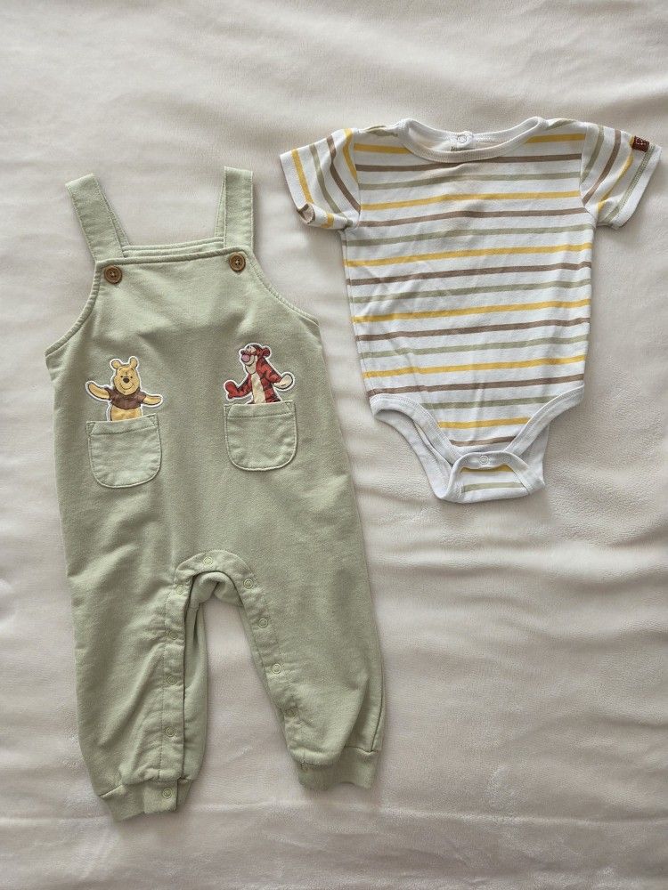 Disney Winnie The Pooh Overalls 18 Months