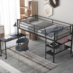 LOFT BED WITH DESK NEW