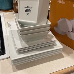 Dinnerware Set White Plates
