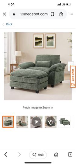 Open box oversized sccent chair set
