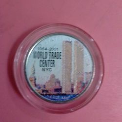 Vintage World Trade Center U.S. Statehood Quarter,1st Anniversary NYC State Quarter,Rare, Uncirculated and comes with Certif of Authenticity
