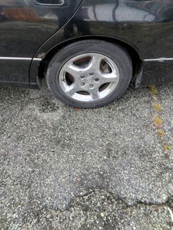 For Lexus chrome rims and spare with tires