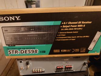 Sony STR-DE598 Amplifier/ Surround Sound Am/Fm Audio Video Receiver