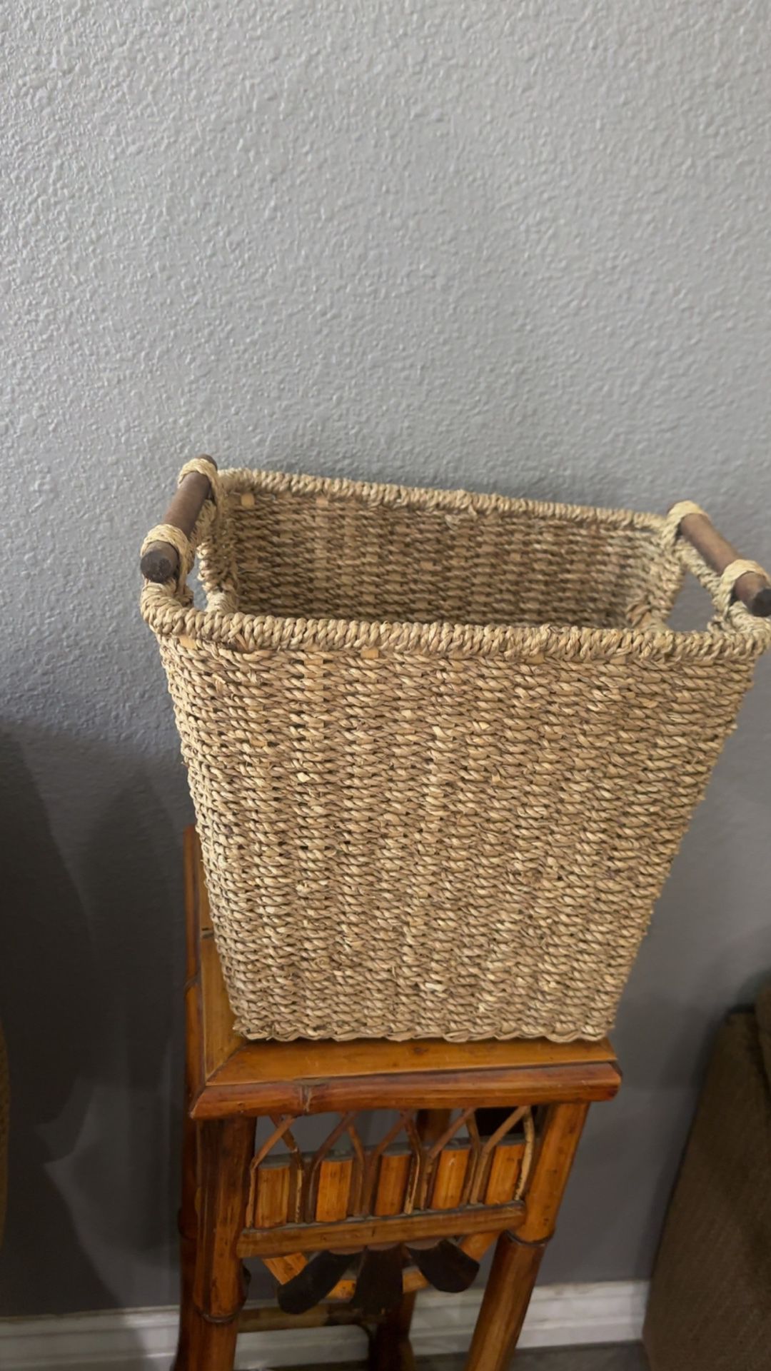 Basket Could Be Used For Trash Can 