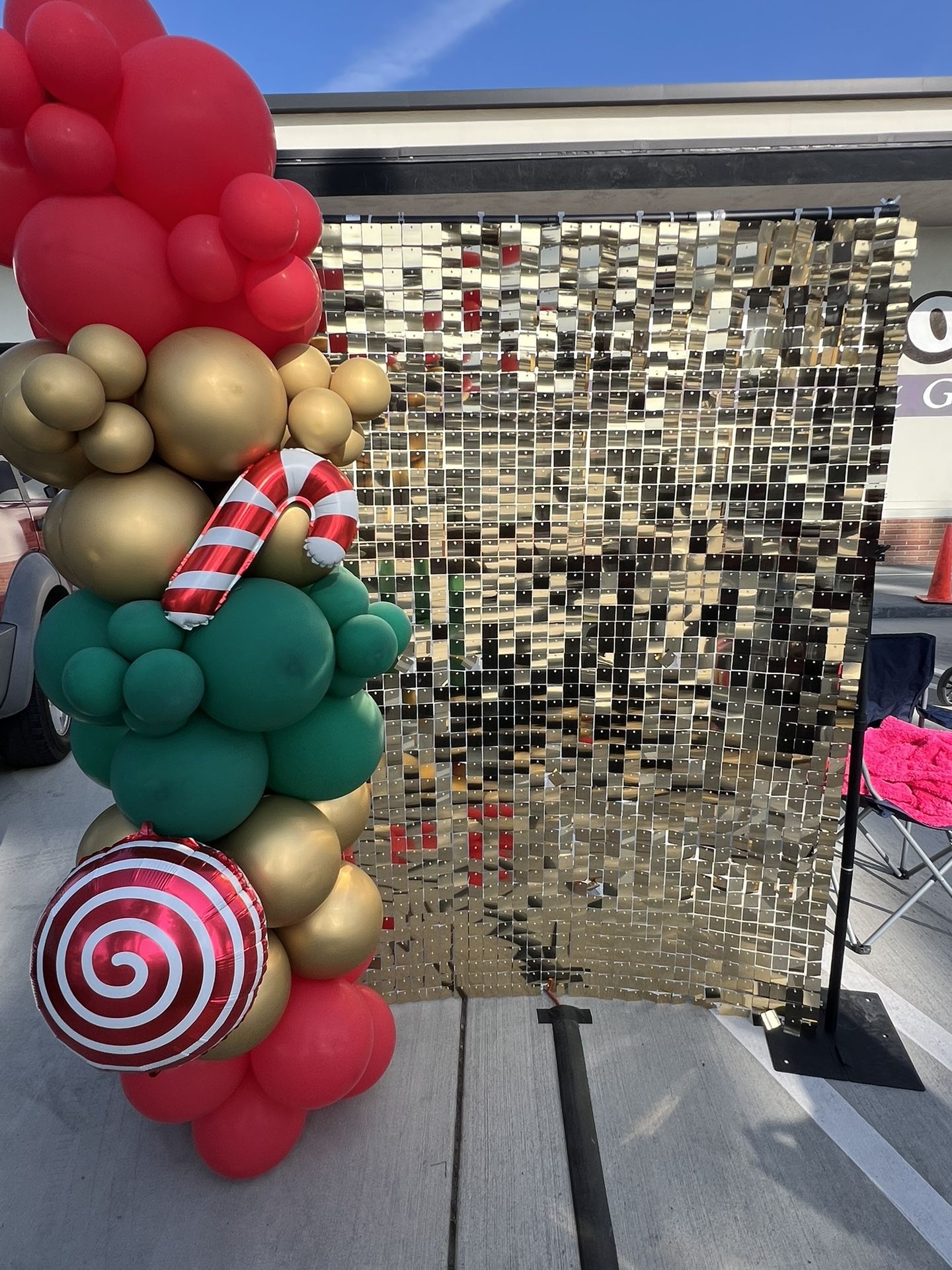 Balloon Garland With Backdrop