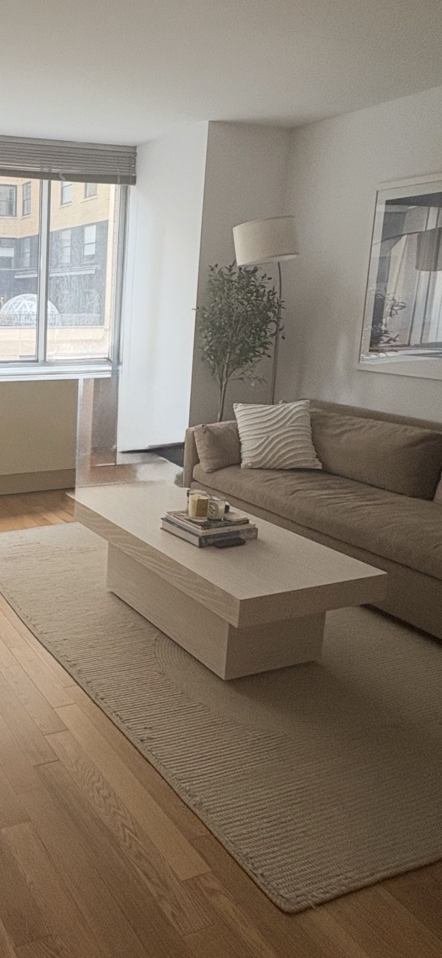 West Elm Pedestal Coffee Table