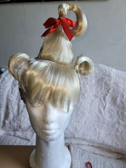 Cindy Lou Who Grinch Girl Costume Wig Whoville