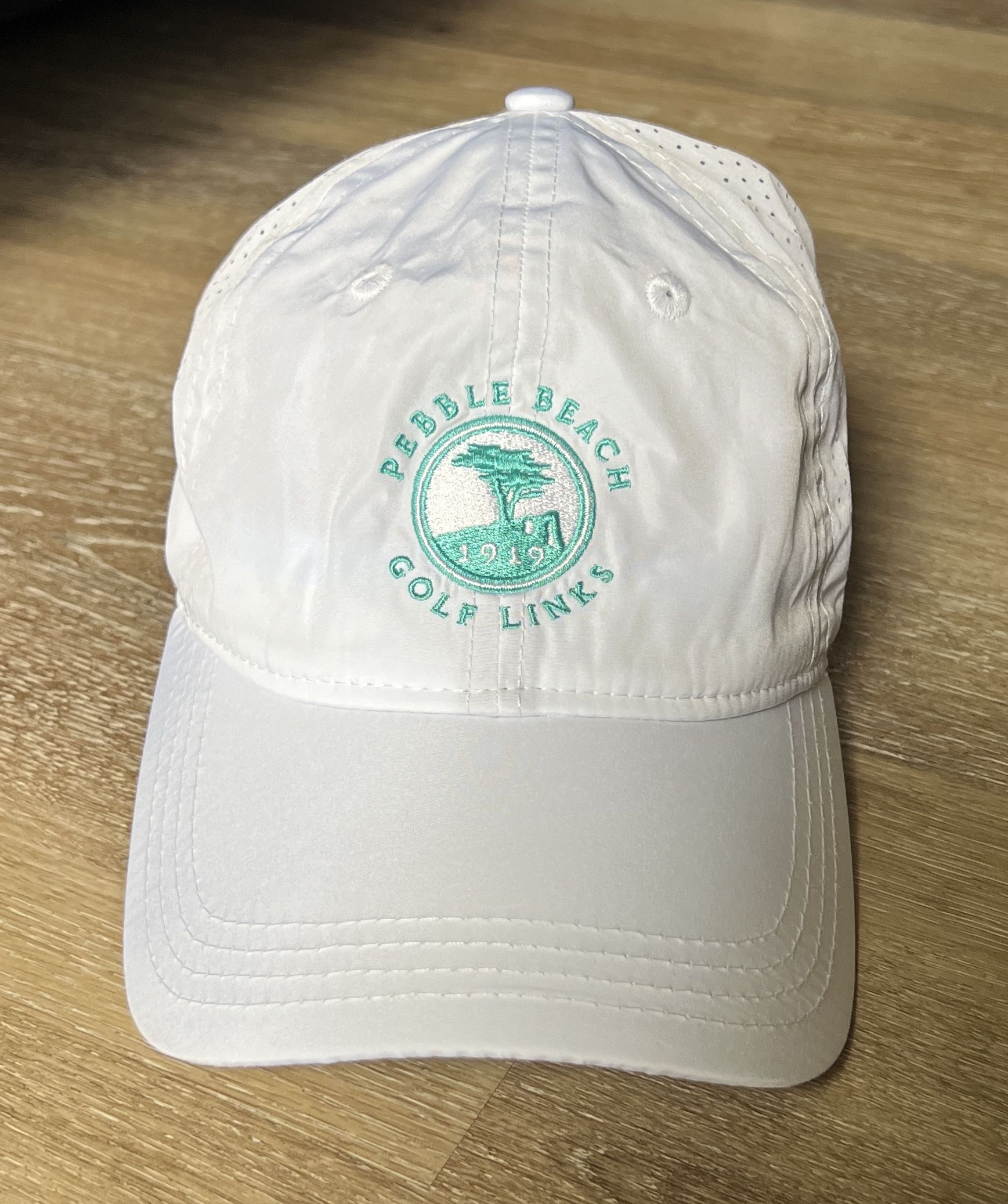 NEW ERA GOLF Pebble Beach Golf Links 1919 White Adjustable Hat Cap  